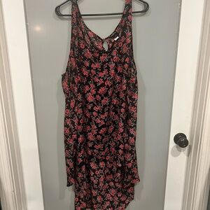 Torrid Black Floral high-low Tunic